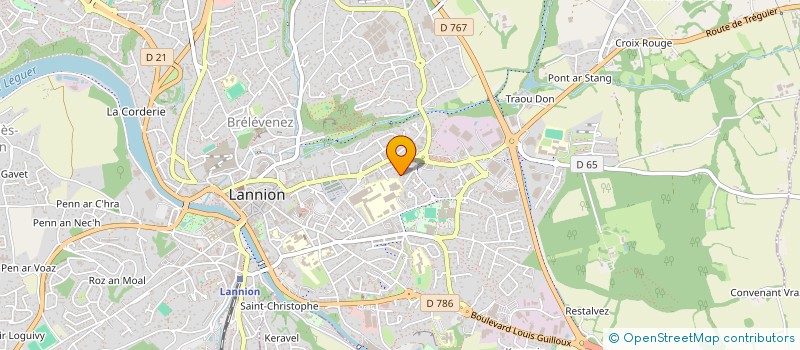 localisation de l'entreprise SOCIETE FRANCAISE ET FRANCOPHONE DE REEDUCATION VESTIBULAIRE  LANNION