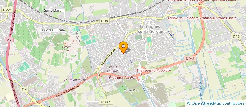 localisation de l'entreprise SOCIETE FRANCAISE INSTALLATION ELECTRIQUE  ENTRAIGUES-SUR-LA-SORGUE