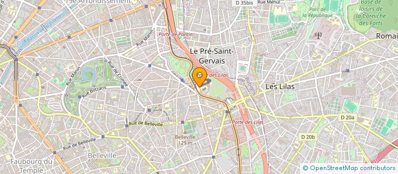 localisation de l'entreprise SOCIETE FRANCAISE POUR LA SANTE DE L ADOLESCENT  PARIS 19