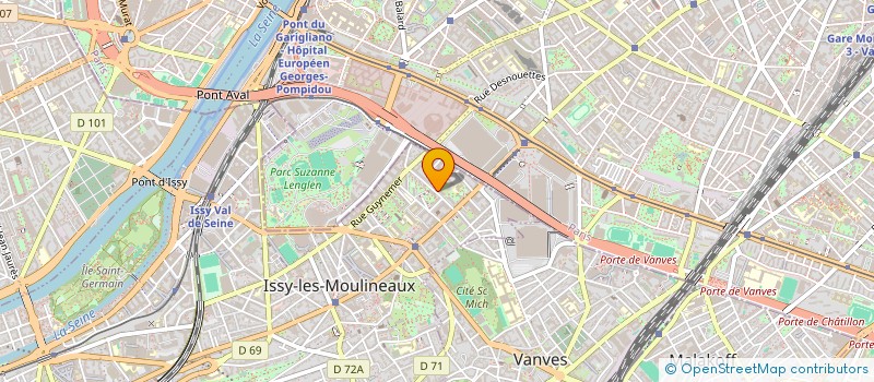 localisation de l'entreprise SOCIETE FRANCAISE POUR LE DEVELOPPEMENT DE L INDUSTRIE SOFDI à ISSY-LES-MOULINEAUX