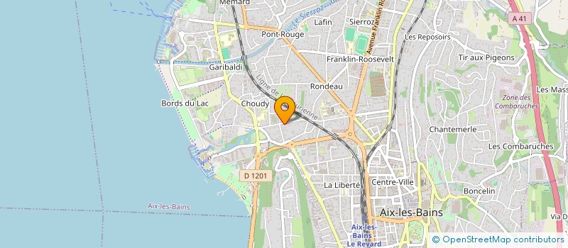 localisation de l'entreprise SOCIETE FRANCE LORENZI  AIX-LES-BAINS