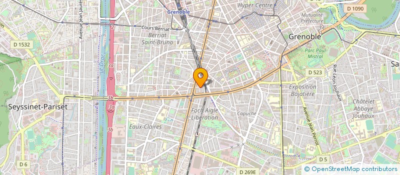 localisation de l'entreprise SOCIETE FRANCE TUNISIENNE à GRENOBLE