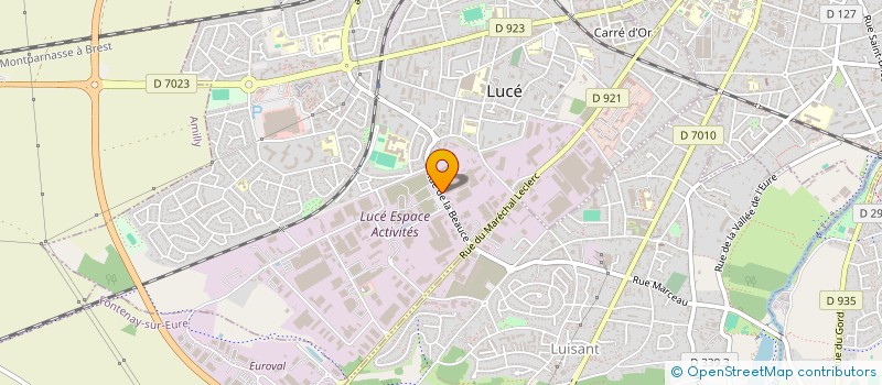 localisation de l'entreprise SOCIETE FRANCEL à LUCE