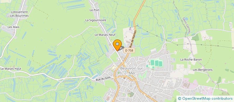 localisation de l'entreprise SOCIETE FRANCHETEAU à BEAUVOIR-SUR-MER