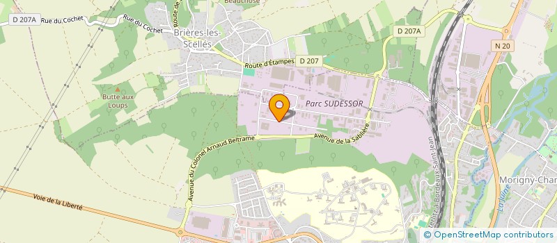 localisation de l'entreprise SOCIETE FRANCILIENNE D'ESPACES VERTS à ETAMPES