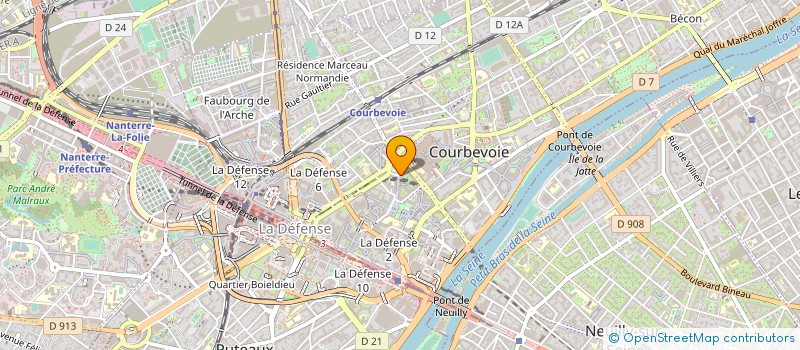 localisation de l'entreprise SOCIETE FRANCILIENNE DE RADIOGUIDAGE à COURBEVOIE