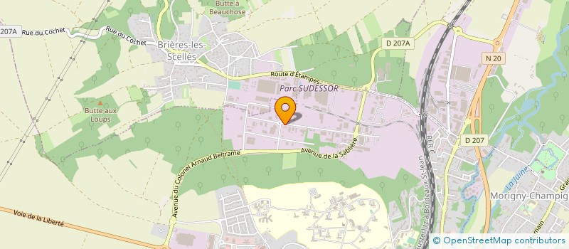 localisation de l'entreprise SOCIETE FRANCILIENNE DE ROUTES ET EQUIPEMENT à ETAMPES