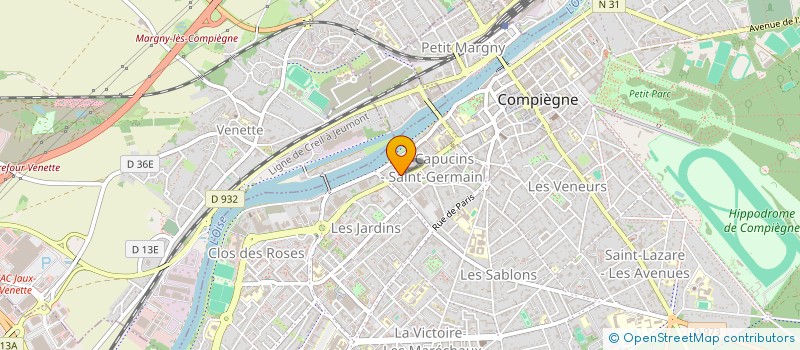 localisation de l'entreprise SOCIETE FRANCO-AMERICAINE D'AUDIT DE GESTION SFAAG  COMPIEGNE