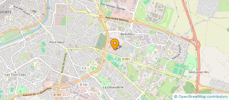 localisation de l'entreprise SOCIETE FRANCO-CHINOISE DE CONSULTATION  POITIERS