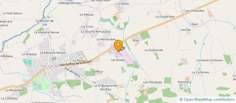 localisation de l'entreprise SOCIETE FRANCOIS CHATAIN ET LES AUTRES à SIXT-SUR-AFF