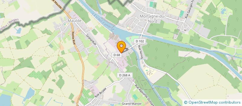 localisation de l'entreprise SOCIETE FRANCOIS DELQUIGNIES & FILS à MORTAGNE-DU-NORD
