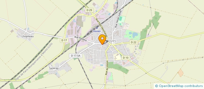 localisation de l'entreprise SOCIETE FRATERNELLE DES MEDAILLES DU TRAVAIL D'EURE ET LOIR à LES VILLAGES VOVEENS