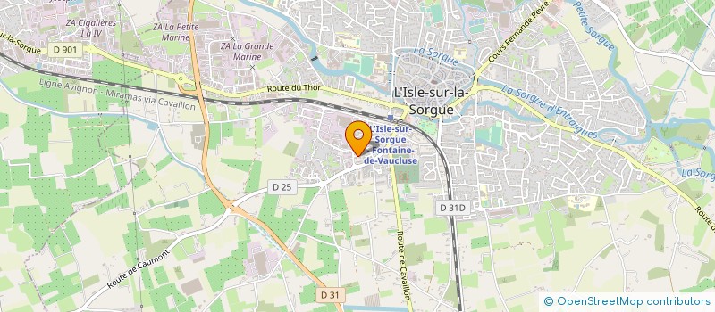 localisation de l'entreprise SOCIETE FRED à L ISLE SUR LA SORGUE