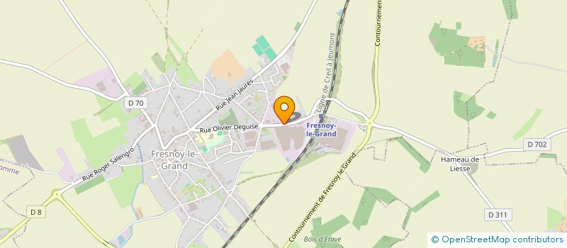 localisation de l'entreprise SOCIETE FRESNOYSIENNE DE CONDITIONNEMENT-SOFRESCO à FRESNOY-LE-GRAND