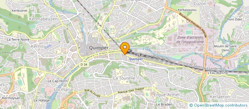 localisation de l'entreprise SOCIETE FRIGORIFIQUE D'YFFINIAC à QUIMPER
