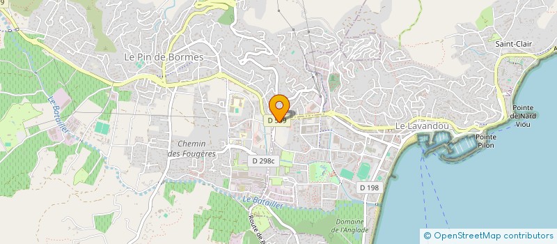 localisation de l'entreprise SOCIETE FRIGORIFIQUE DU LAVANDOU  LE LAVANDOU