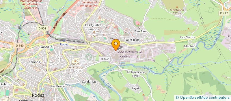 localisation de l'entreprise SOCIETE FROMAGERE DE RODEZ à ONET-LE-CHATEAU