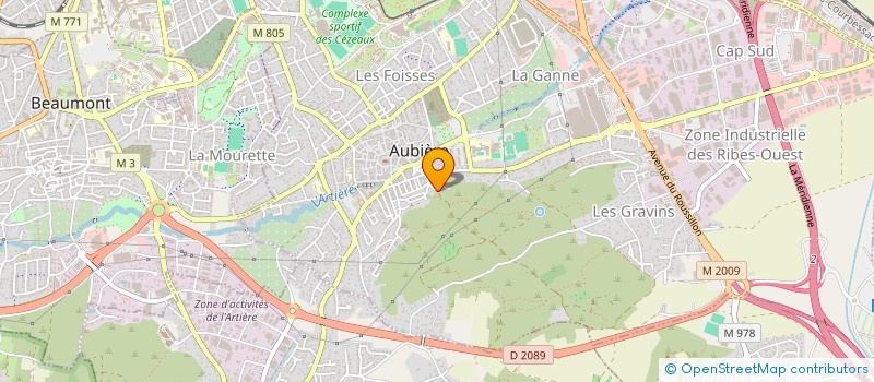 localisation de l'entreprise SOCIETE FROMAGERIES D'AUVERGNE à AUBIERE
