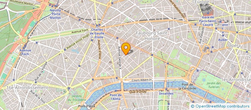 localisation de l'entreprise SOCIETE FRONTENAC  PARIS