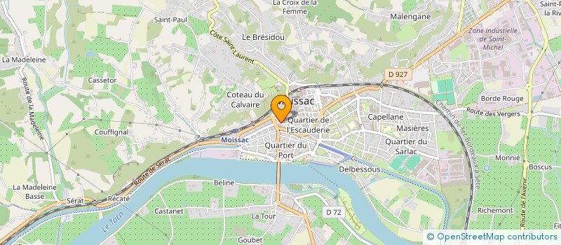 localisation de l'entreprise SOCIETE FRUITIERE MOISSAGAISE à MOISSAC