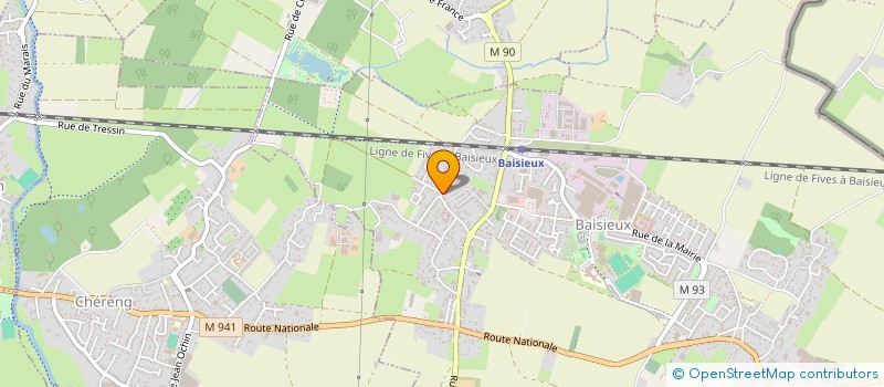 localisation de l'entreprise SOCIETE FSC à BAISIEUX