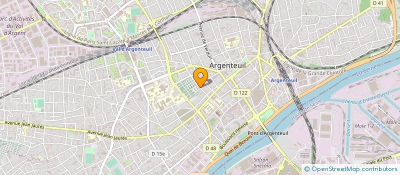 localisation de l'entreprise SOCIETE FUNEFLOR  ARGENTEUIL