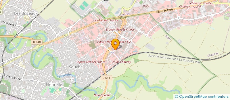 localisation de l'entreprise SOCIETE FUTUR & SOFT à NIORT