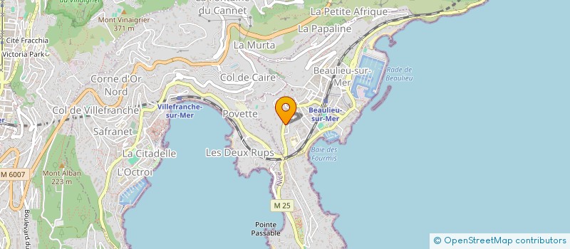 localisation de l'entreprise SOCIETE G.D. PIROMALLI à BEAULIEU-SUR-MER