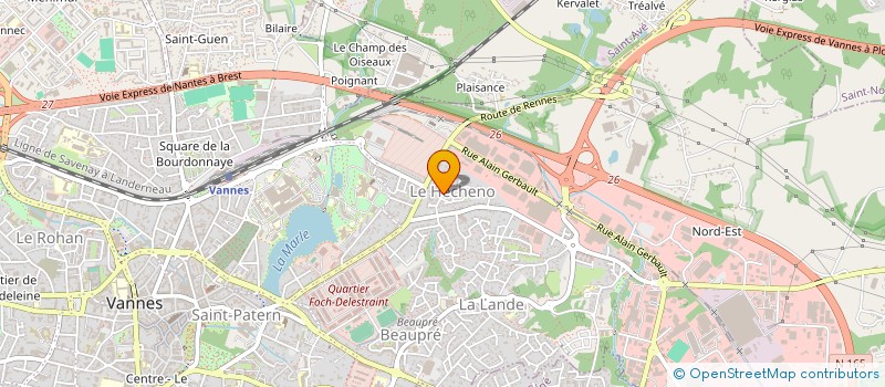 localisation de l'entreprise SOCIETE G.K.N.O.R. à VANNES