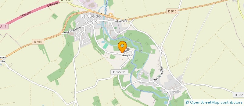localisation de l'entreprise SOCIETE G.L.A à LE GUE-DE-LONGROI
