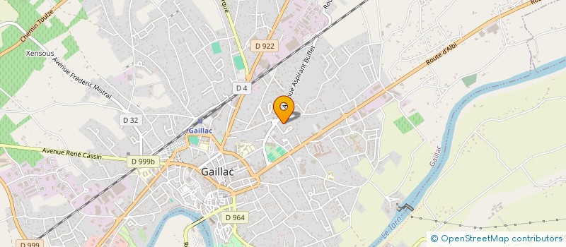 localisation de l'entreprise SOCIETE GAILLACOISE D'AUTOMOBILES ET MATERIELS INDUSTRIELS  RIVIERES