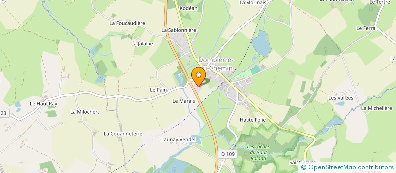localisation de l'entreprise SOCIETE GALLAIS FRERES à CHATILLON-EN-VENDELAIS