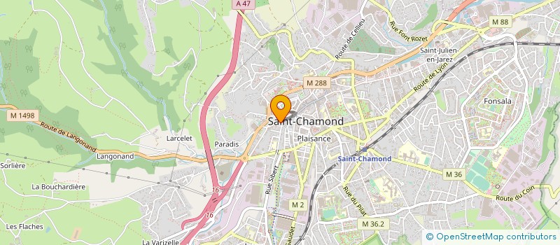 localisation de l'entreprise SOCIETE GALLOUL à SAINT-CHAMOND