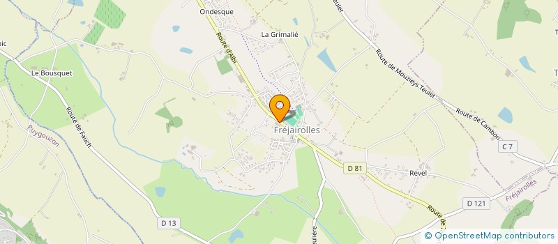 localisation de l'entreprise SOCIETE GALONNIER ET FILS  FREJAIROLLES