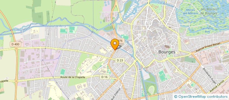 localisation de l'entreprise SOCIETE GAMA à BOURGES