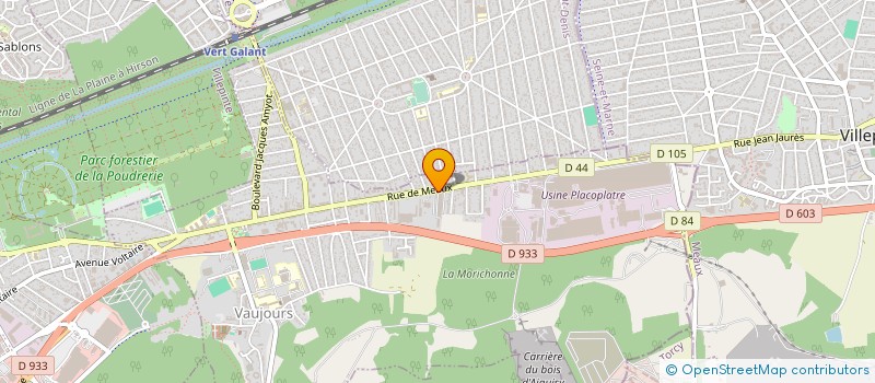 localisation de l'entreprise SOCIETE GARAGE DE L'AVENIR à VAUJOURS