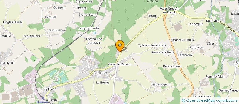 localisation de l'entreprise SOCIETE GARAGE GUYADER  DIRINON