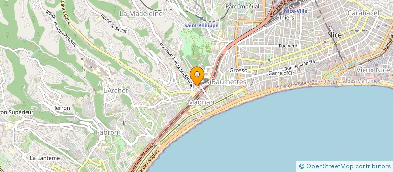 localisation de l'entreprise SOCIETE GARAGE MERIDIONAL à NICE