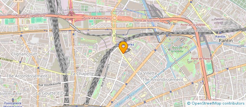 localisation de l'entreprise SOCIETE GARAGE PARKING VILLETTE CAMBRAI  PARIS