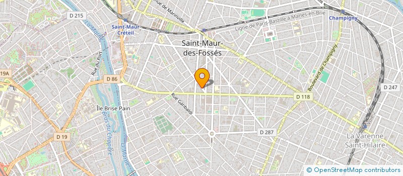 localisation de l'entreprise SOCIETE GARDIENNAGE SECURITE PRIVEE  SAINT-MAUR-DES-FOSSES