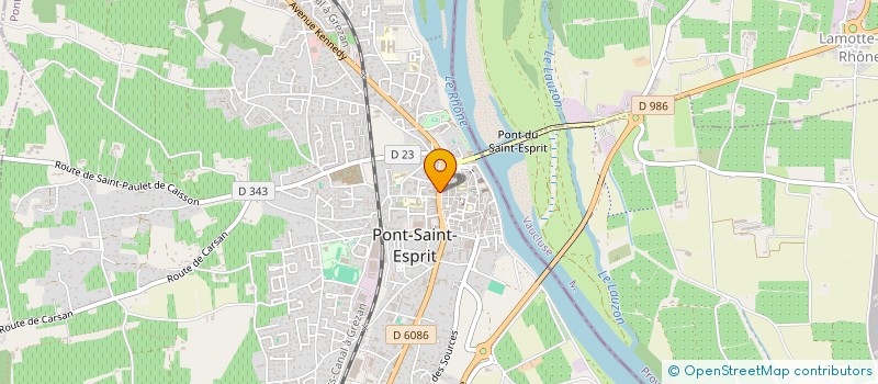 localisation de l'entreprise SOCIETE GARDOISE DE SERVICES  PONT-SAINT-ESPRIT