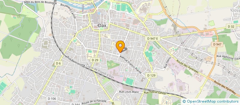 localisation de l'entreprise SOCIETE GASTRONOMIQUE MADAME EST SERVIE à DAX