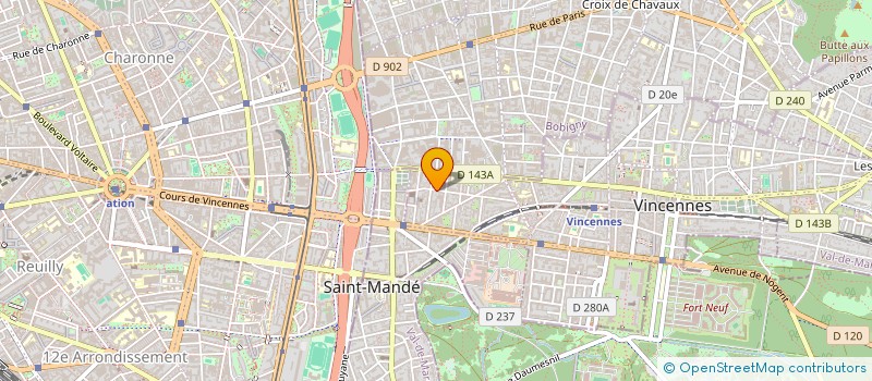 localisation de l'entreprise SOCIETE GATIMMO à VINCENNES