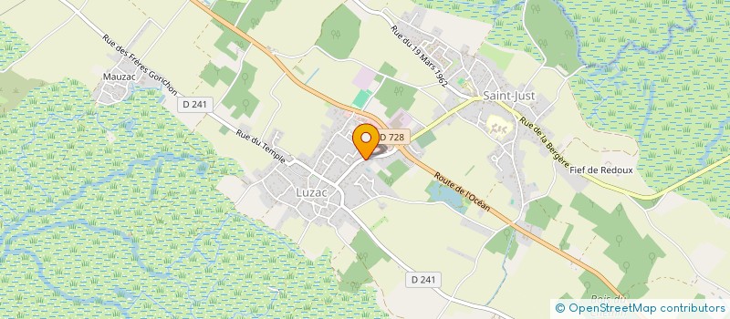 localisation de l'entreprise SOCIETE GAURIER  SAINT-JUST-LUZAC