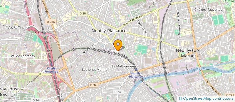 localisation de l'entreprise SOCIETE GAUTHIER à NEUILLY-PLAISANCE
