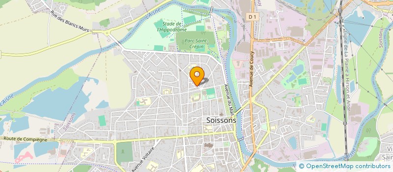 localisation de l'entreprise SOCIETE GE II à SOISSONS