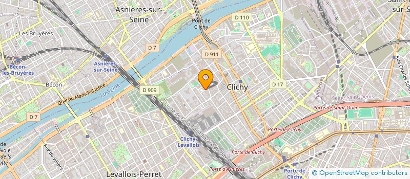 localisation de l'entreprise SOCIETE GEBE à CLICHY