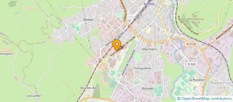 localisation de l'entreprise SOCIETE GEERAERT à AURILLAC