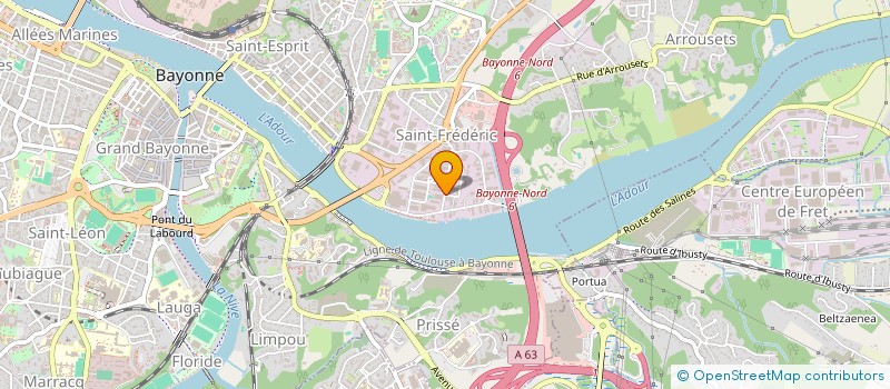 localisation de l'entreprise SOCIETE GELES MENUISERIES SOGEM à BAYONNE