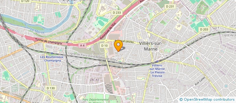 localisation de l'entreprise SOCIETE GENERALE BATIMENT GHORBEL  VILLIERS-SUR-MARNE